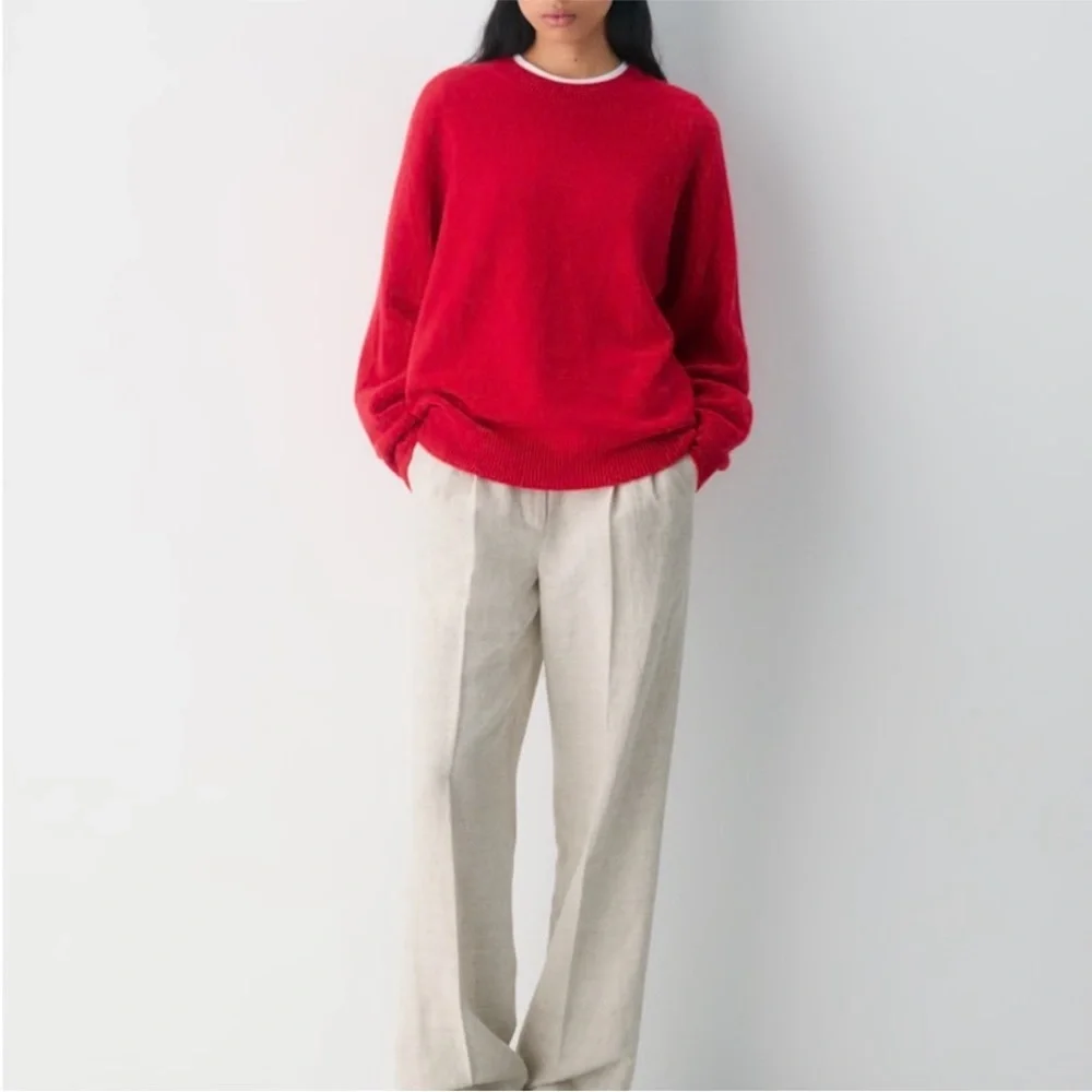 NWT Aritzia The Effortless Pant Linen Natural Ecru 0 Short